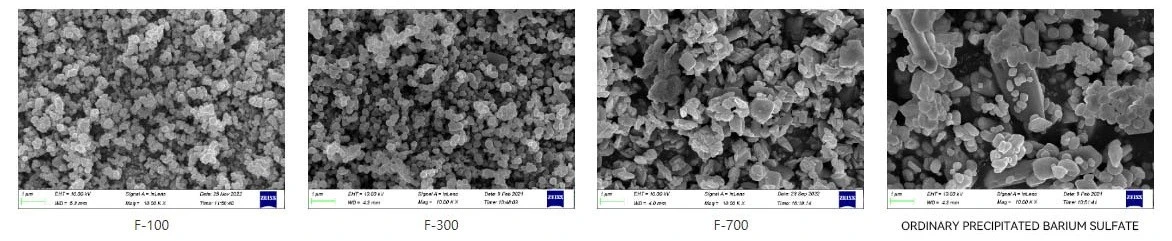 Ambition Materials High Gloss Barium Sulfate model F SEM picture Ambition Materials High Gloss Barium Sulfate model F SEM picture